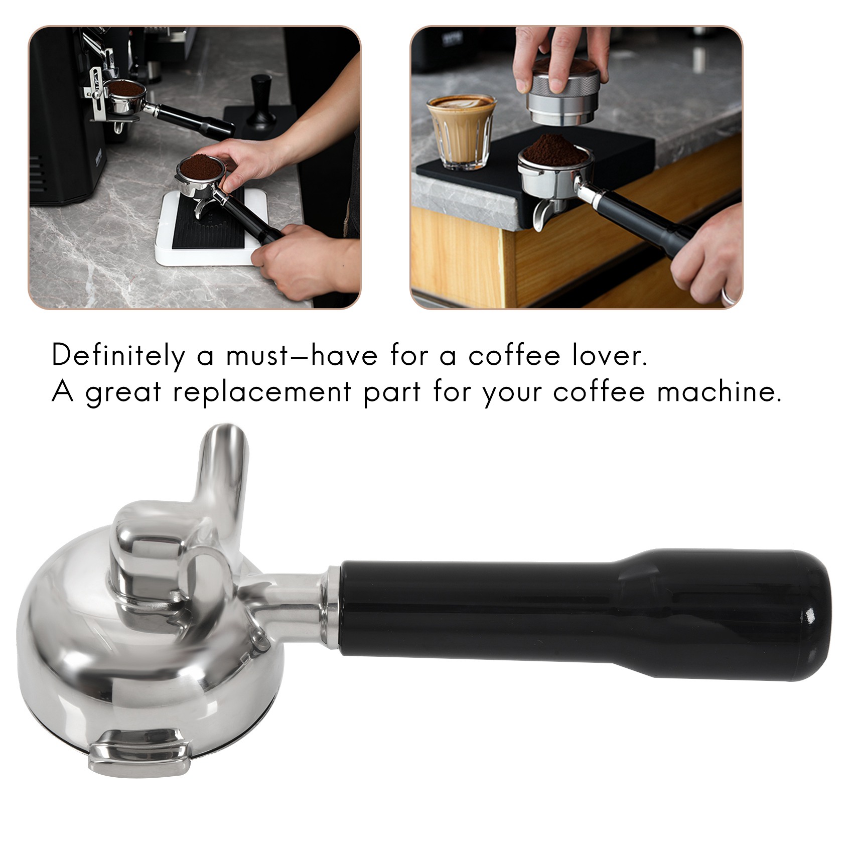 58 ミリメートルステンレス鋼コーヒーマシン底なしフィルター - Coffee Machine Expobar のレビューと価格